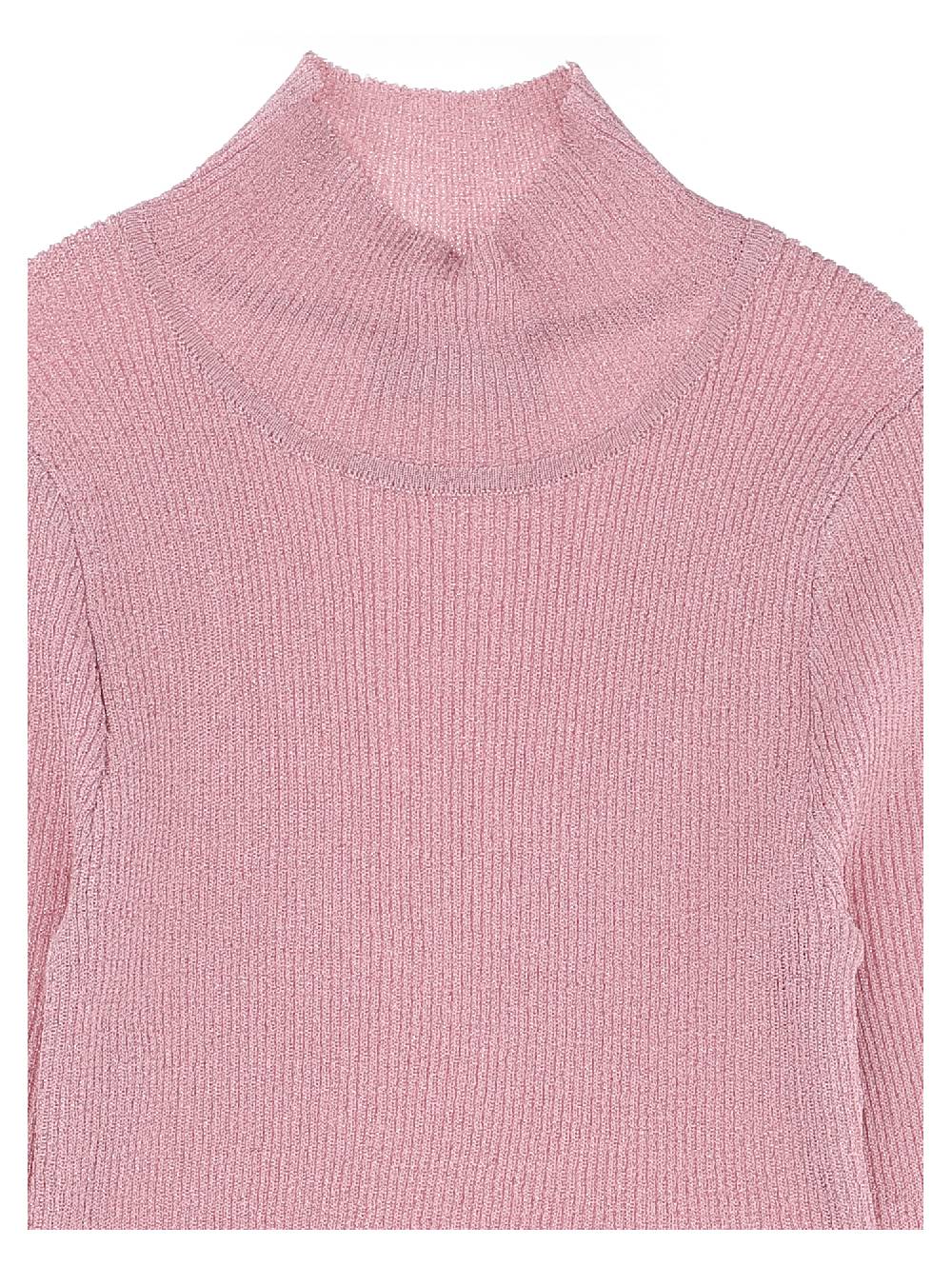 Monnalisa Abito Maglia Lurex Plissé