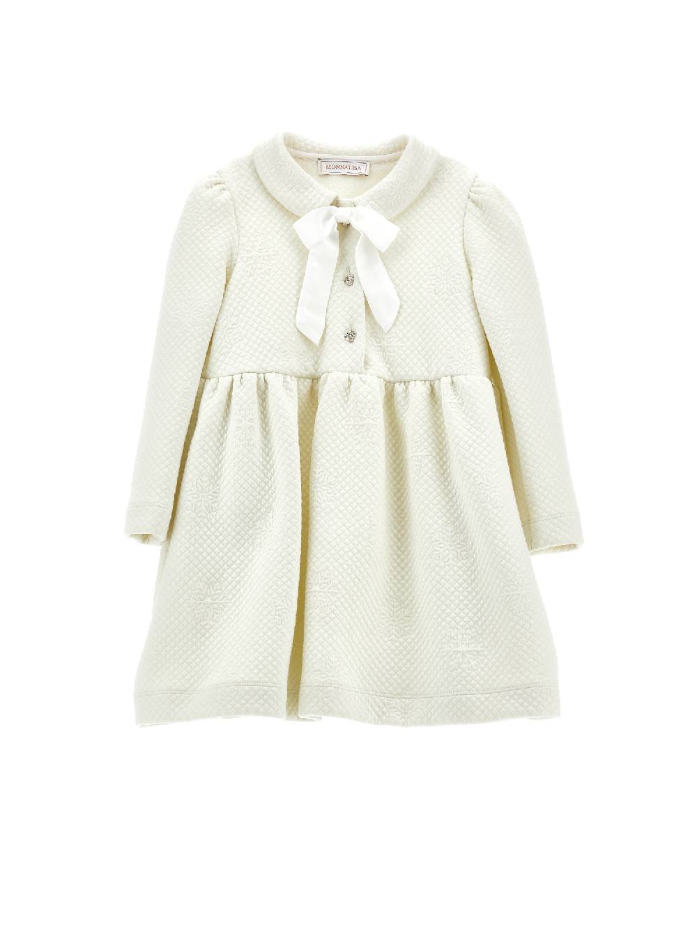 Monnalisa Abito matelassé con fiocco