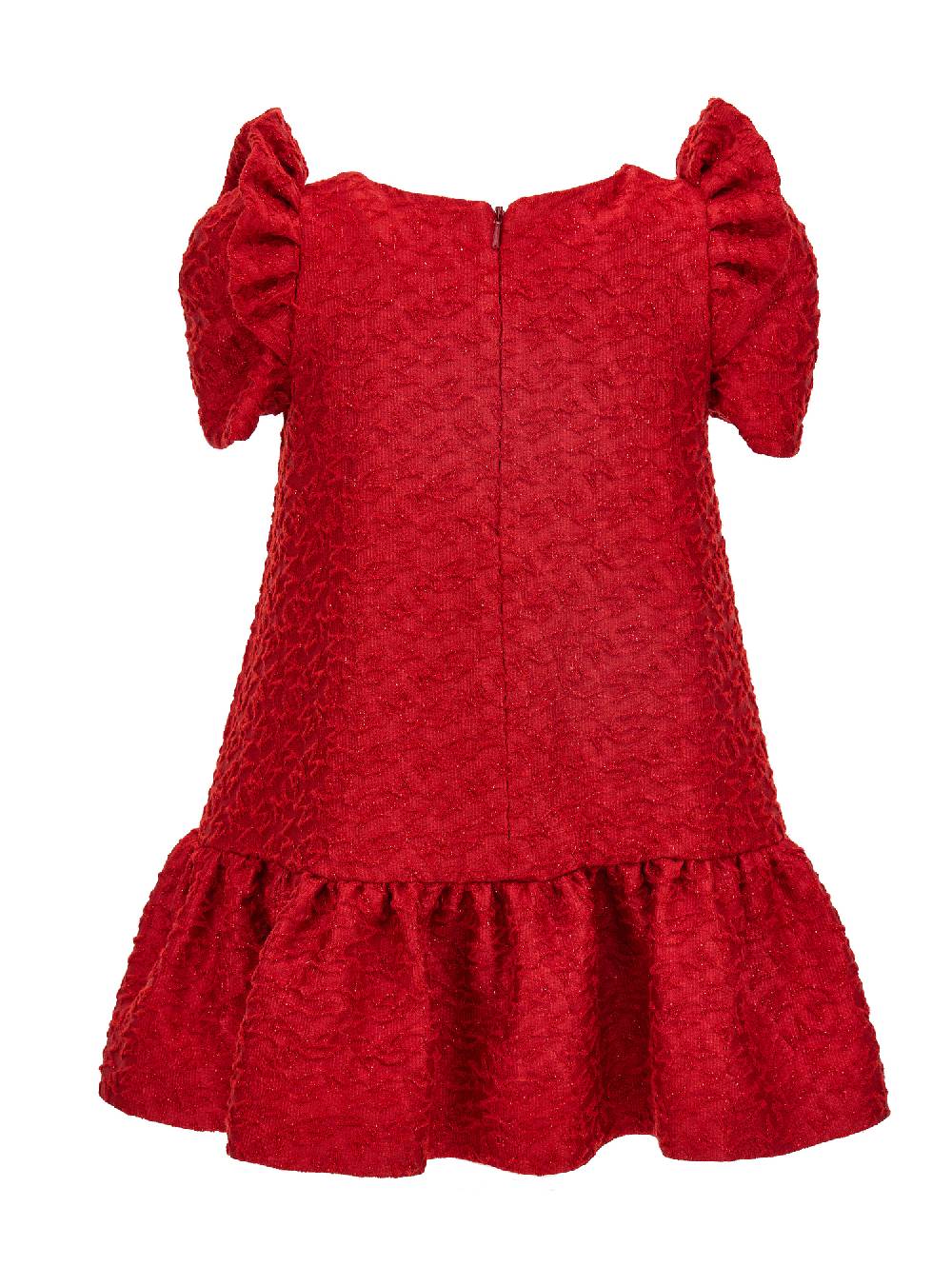 Monnalisa Abito Matelassè Lurex Logato