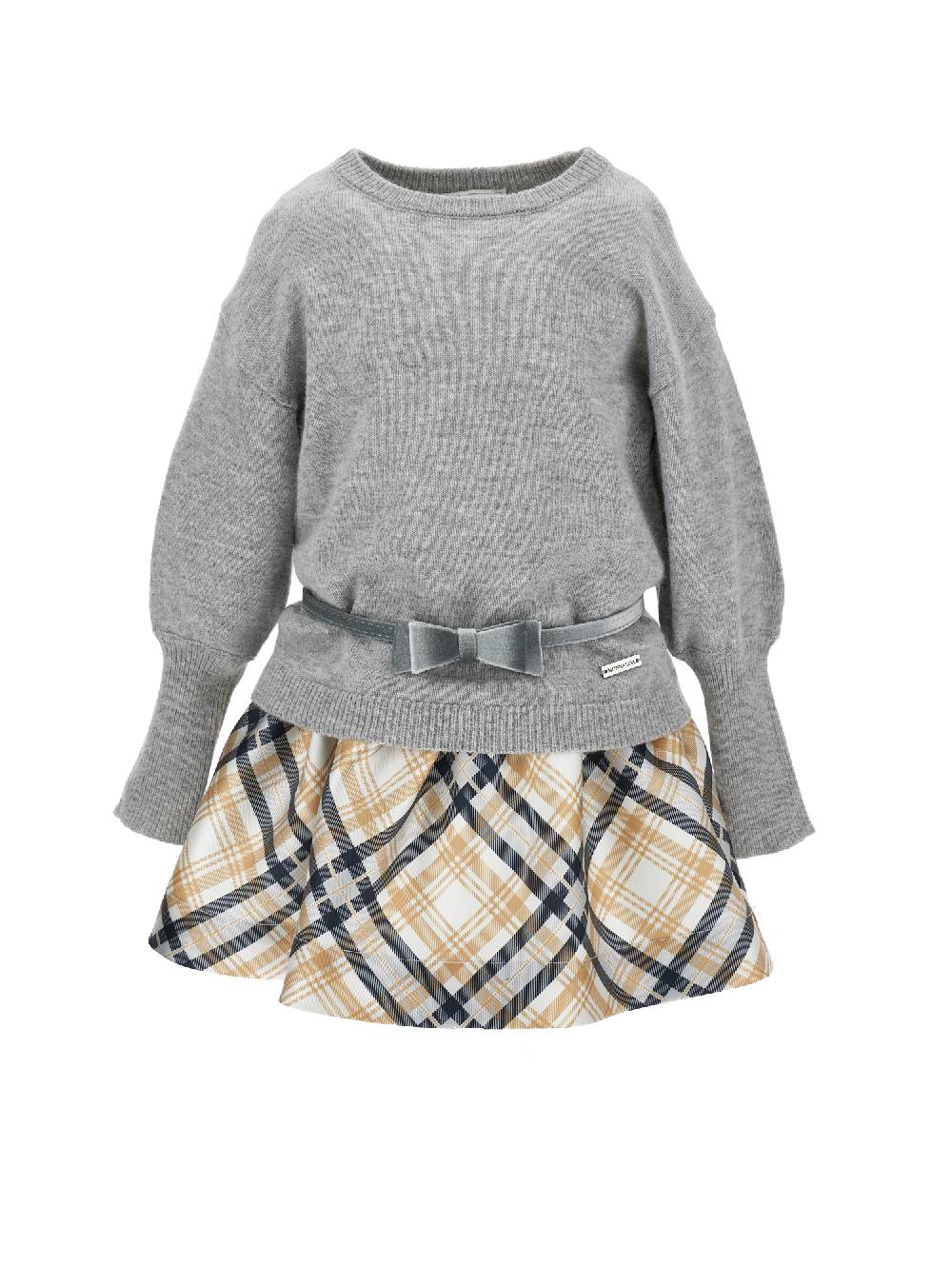 Monnalisa Abito mikado tartan