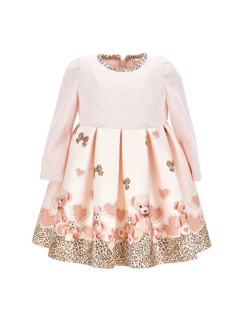 Monnalisa Abito neoprene gonna orsetti