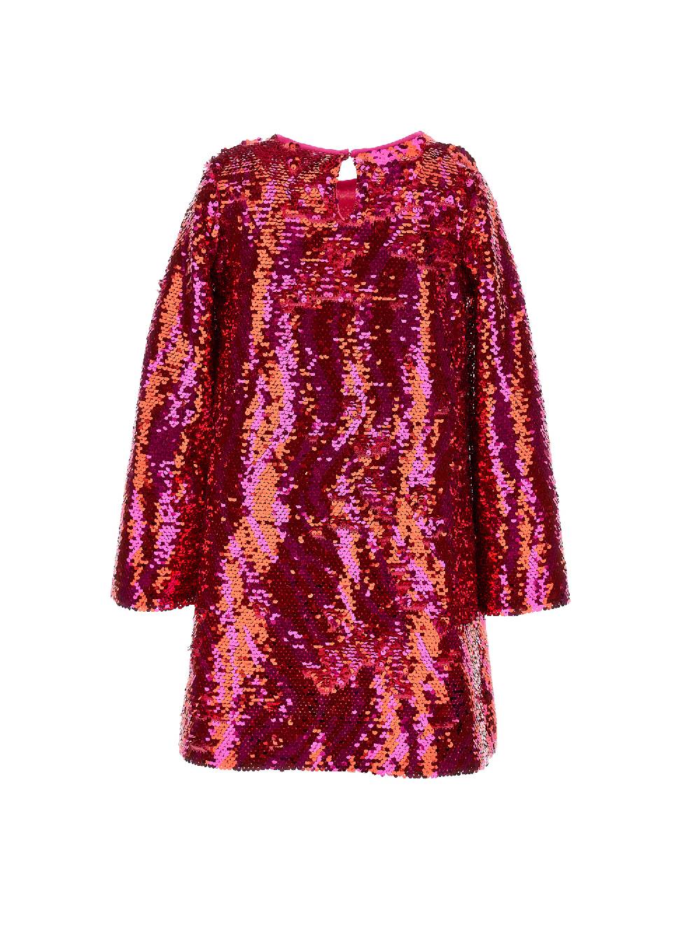 Monnalisa Abito Paillettes CF Zebra