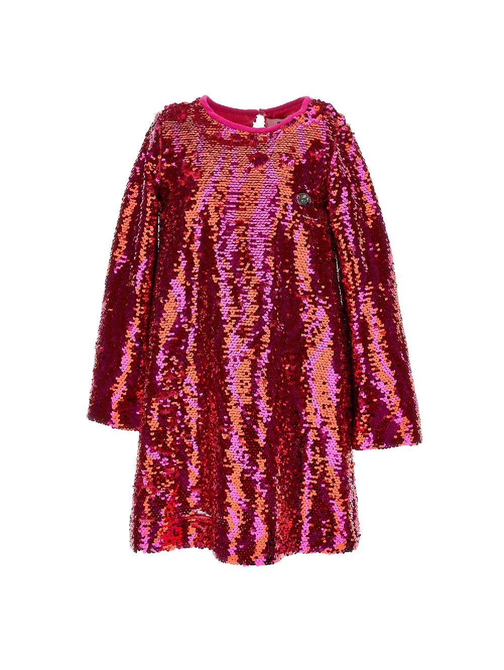 Monnalisa Abito paillettes CF Zebra