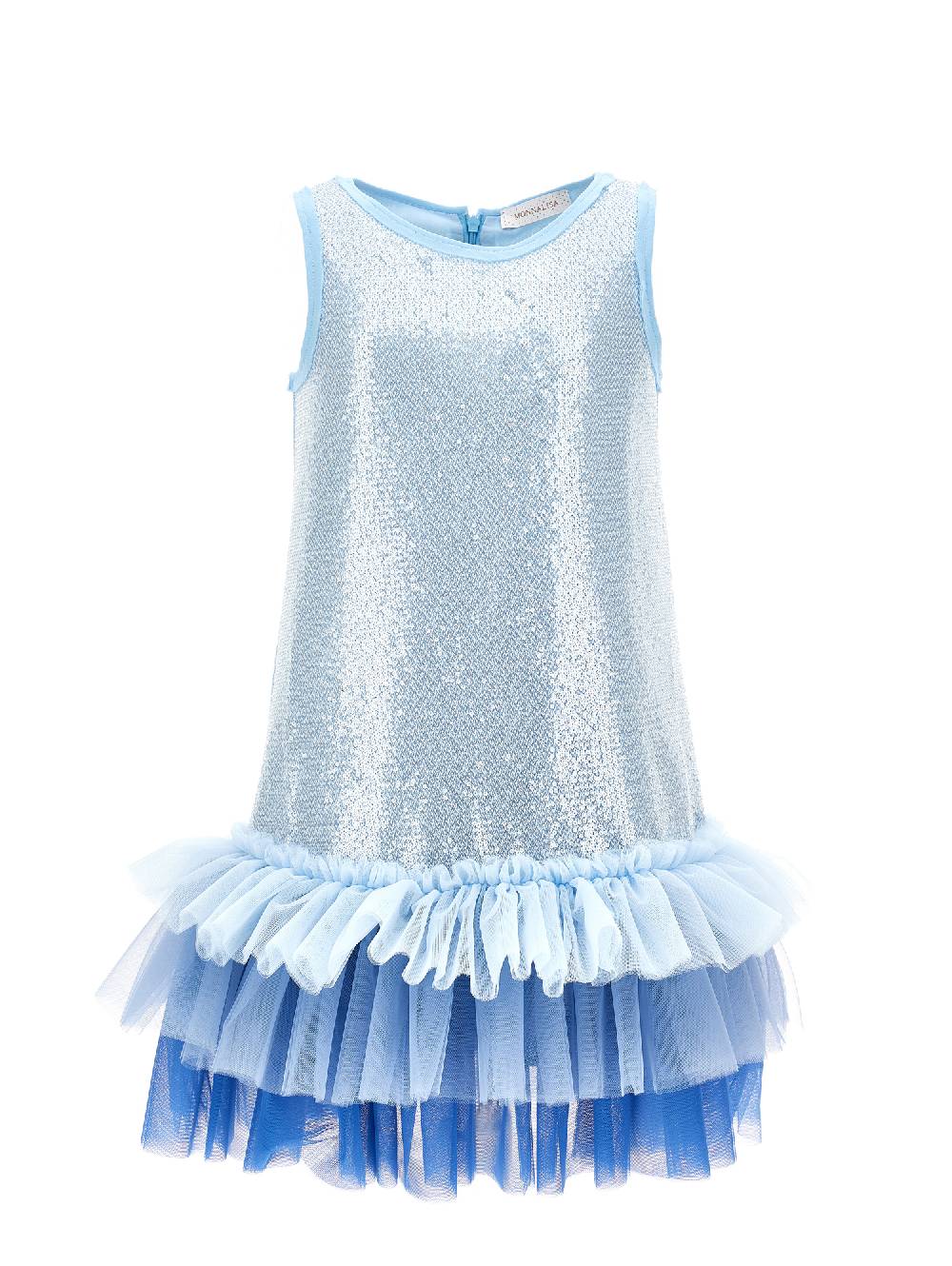 Monnalisa Abito paillettes con tulle