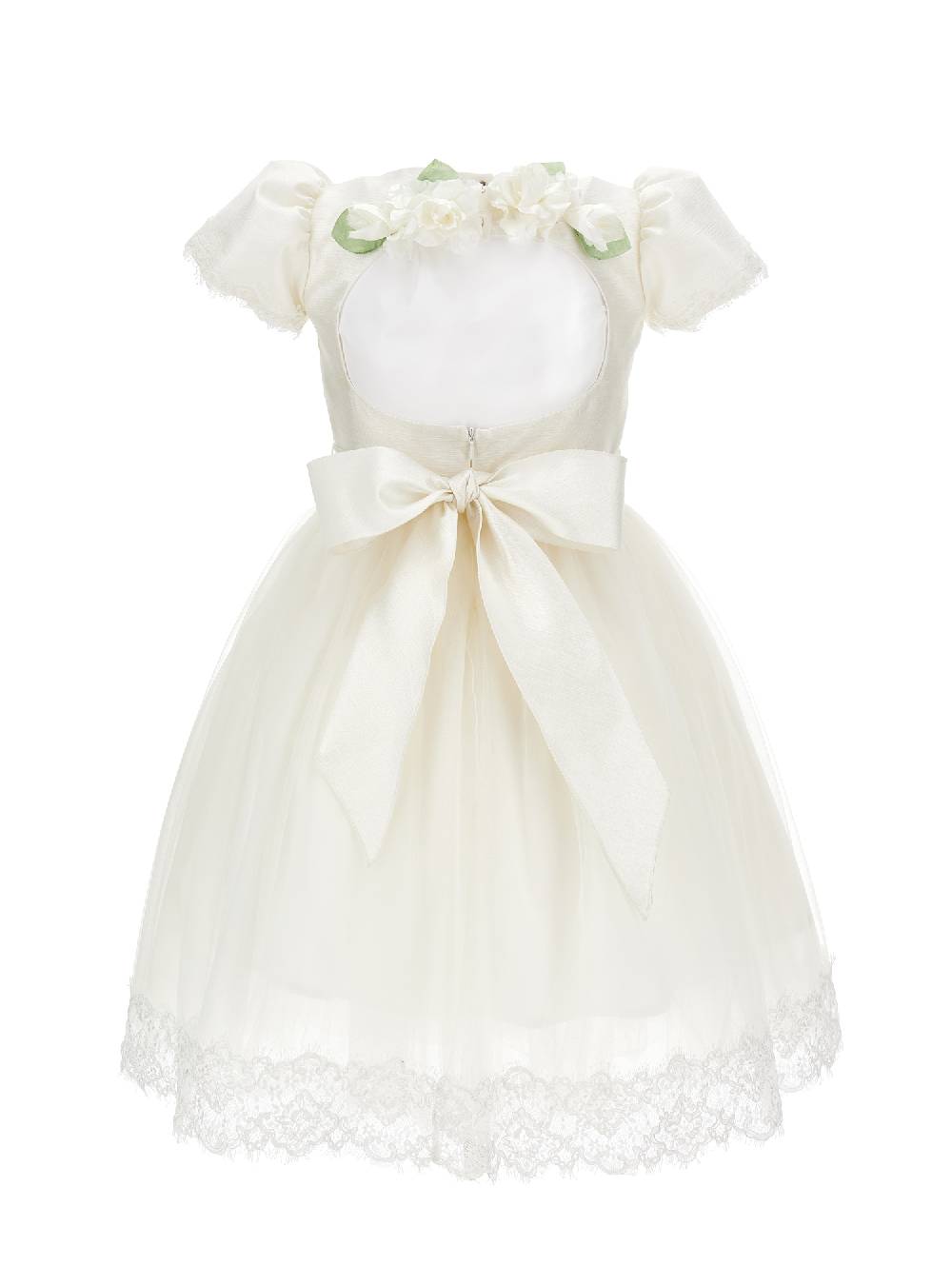 Monnalisa Abito Pizzo E Mikado