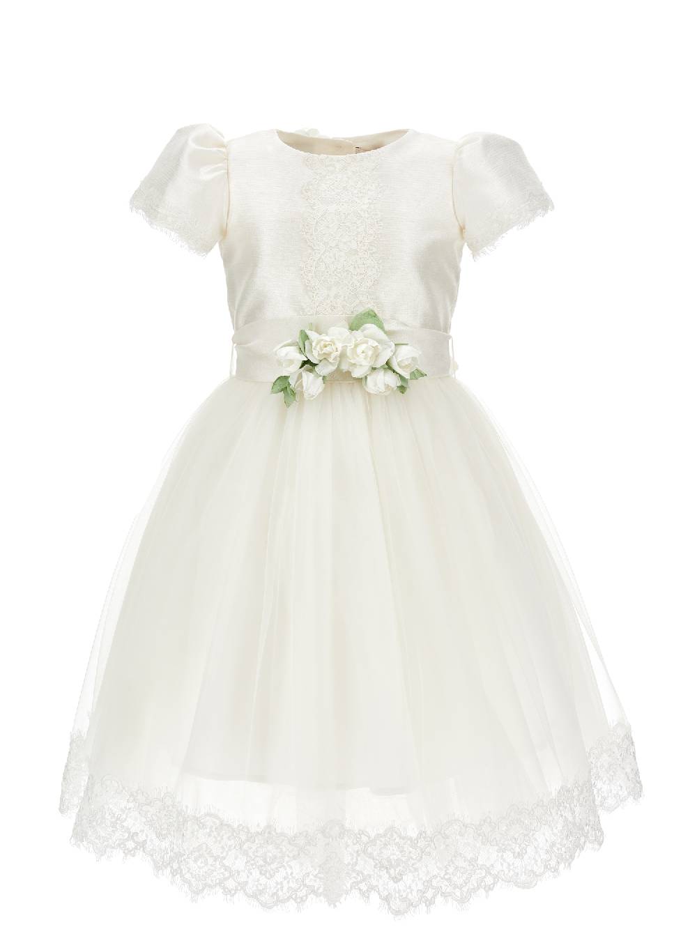 Monnalisa Abito pizzo e mikado