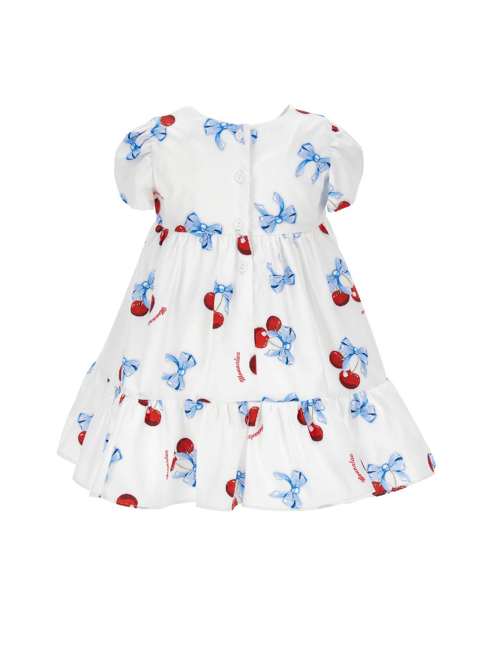 Monnalisa Abito Popeline Con Ciliegine