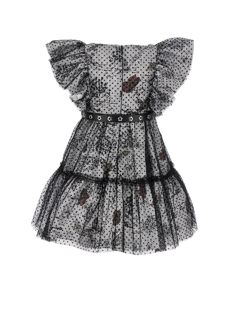 Monnalisa Abito Popeline E Tulle