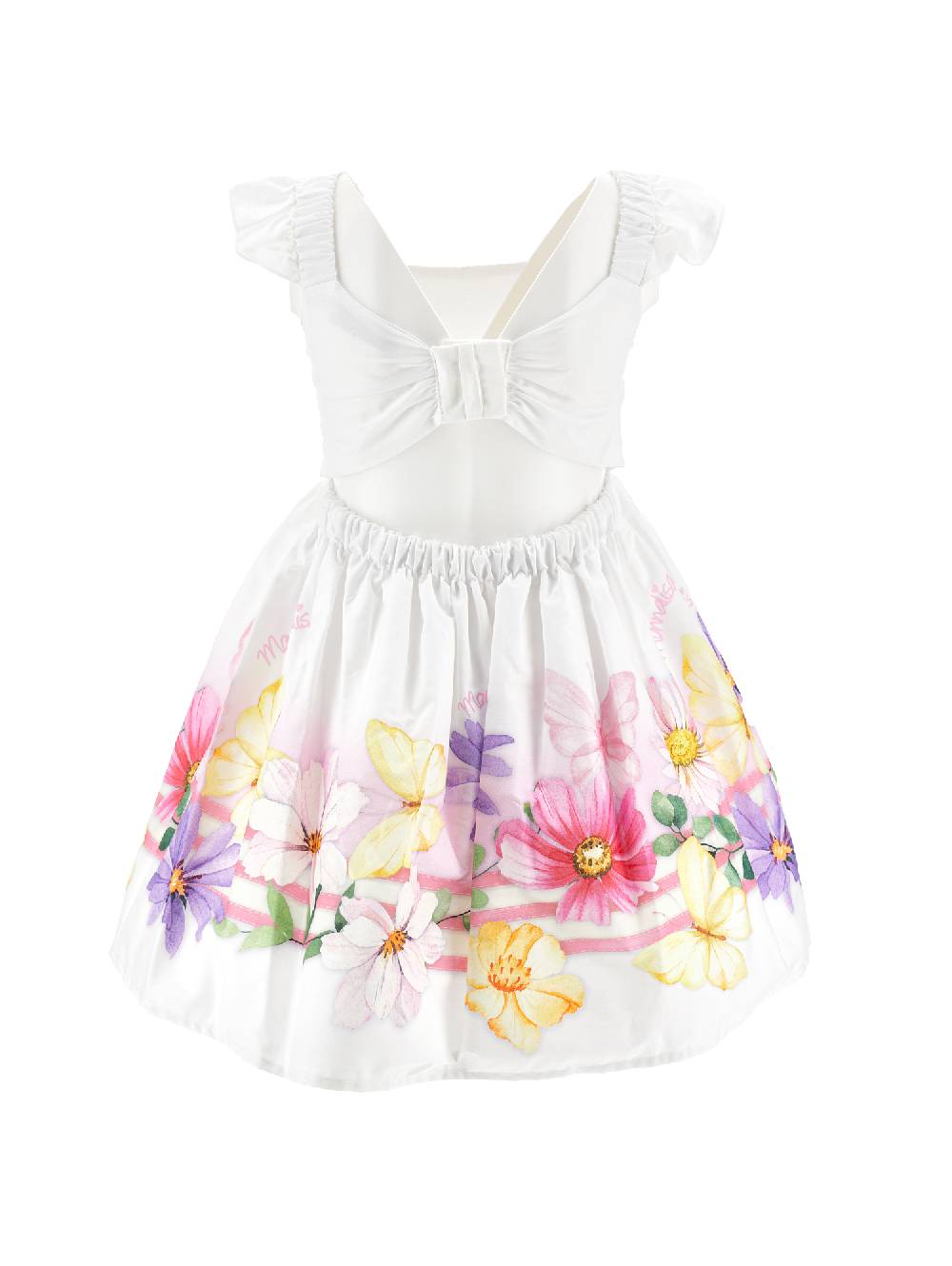 Monnalisa Abito Popeline Floreale