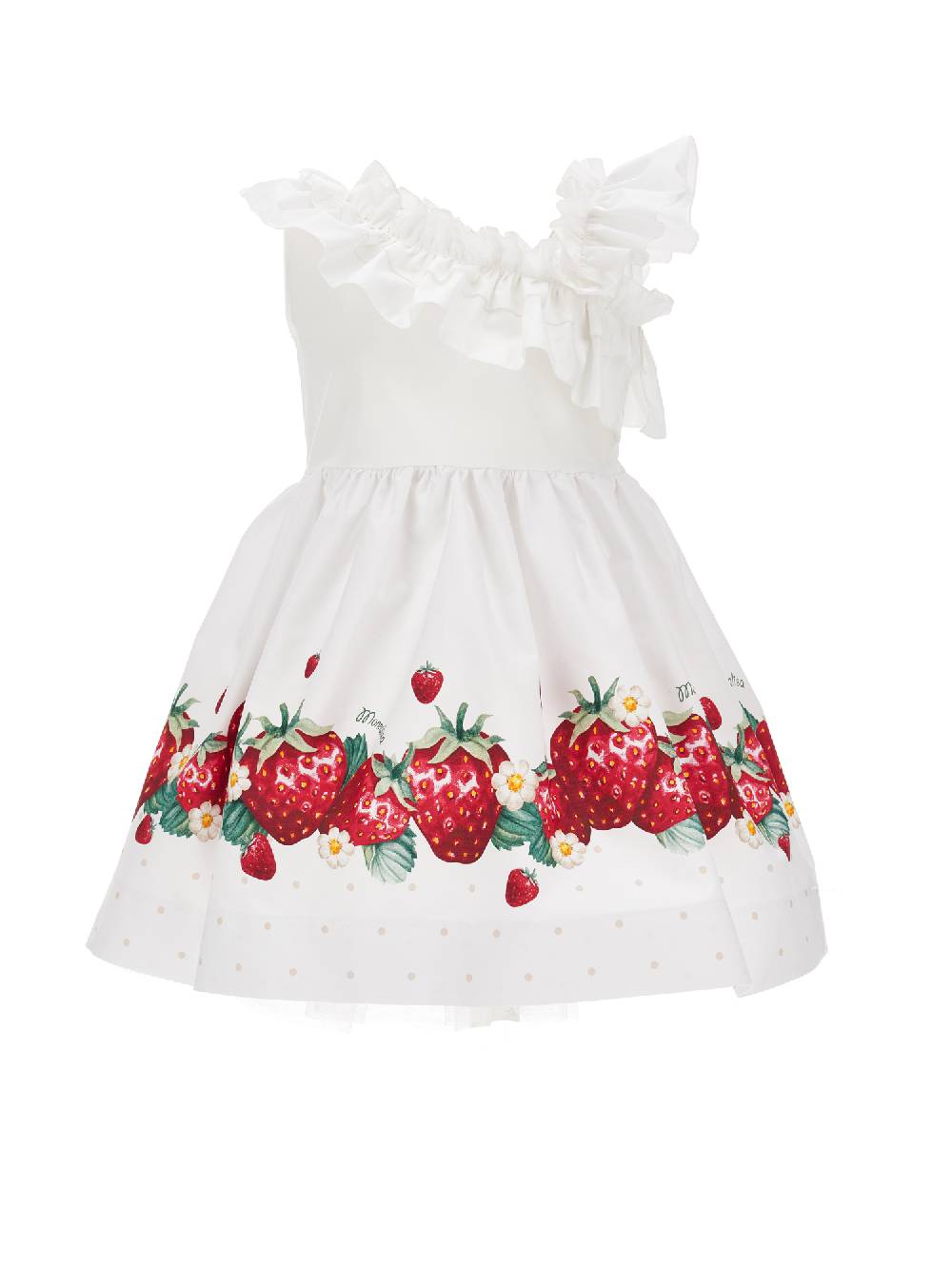 Monnalisa Abito popeline monospalla