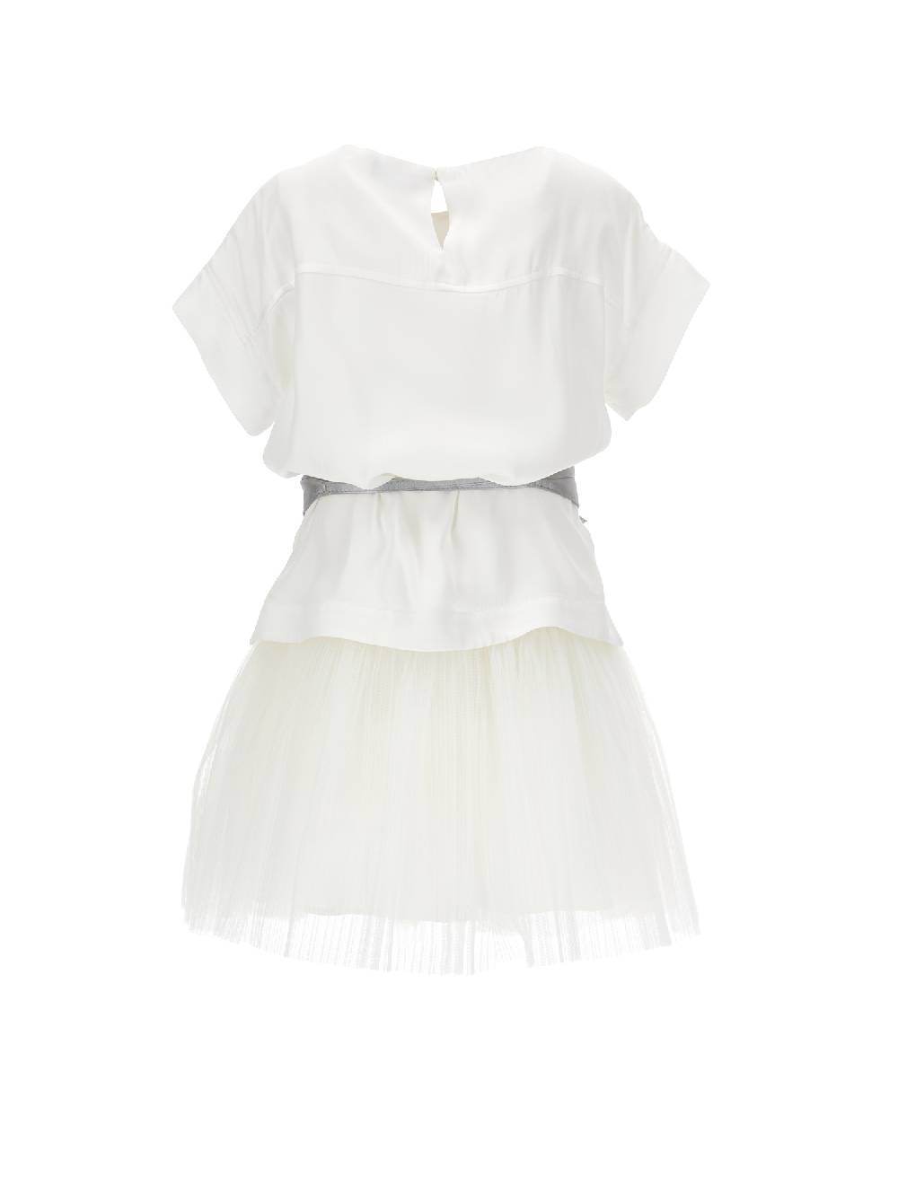 Monnalisa Abito Raso Viscosa Con Sottoveste