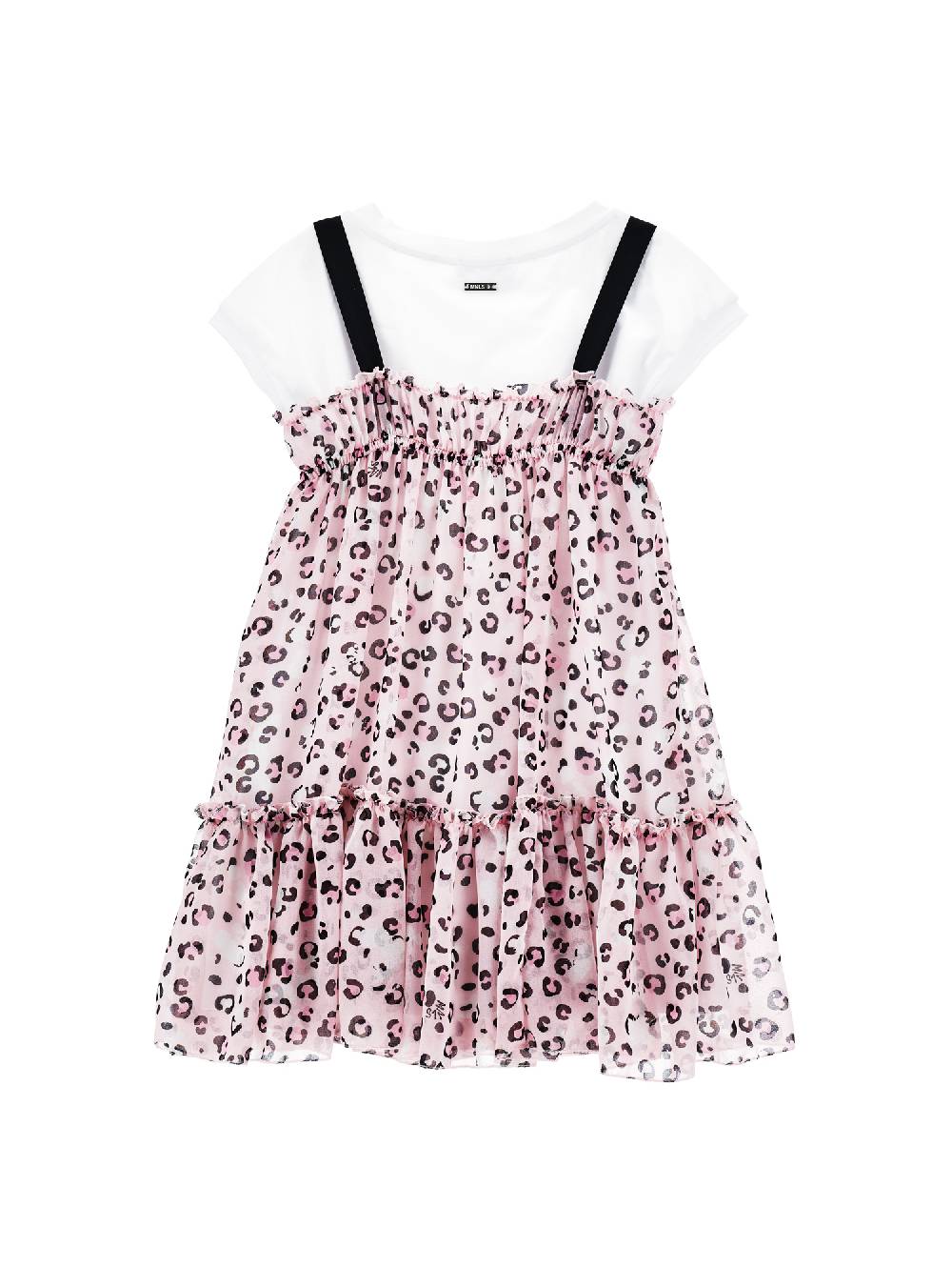 Monnalisa Abito Sottoveste Georgette Con T-shirt