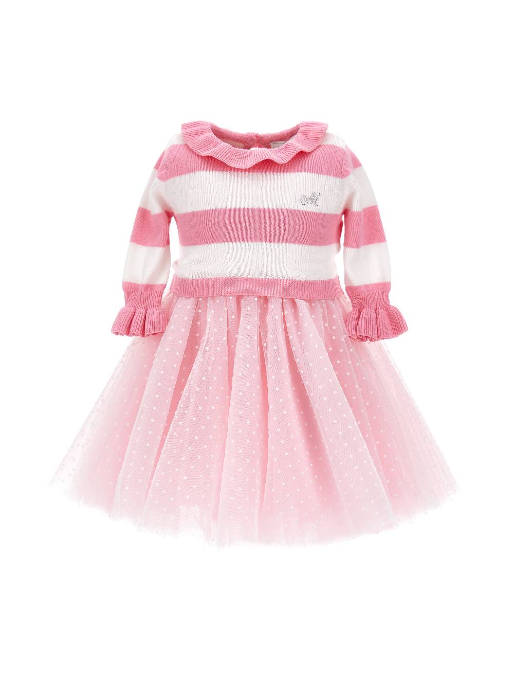 Monnalisa Abito tulle con corpino in maglia