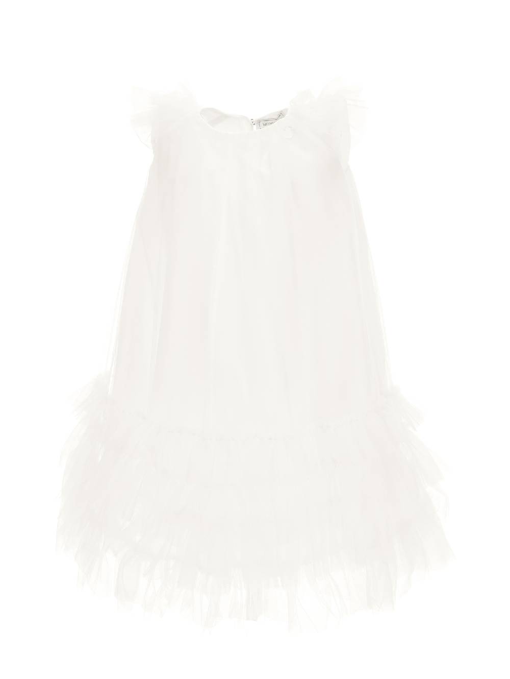 Monnalisa Abito tulle con piccole rouches