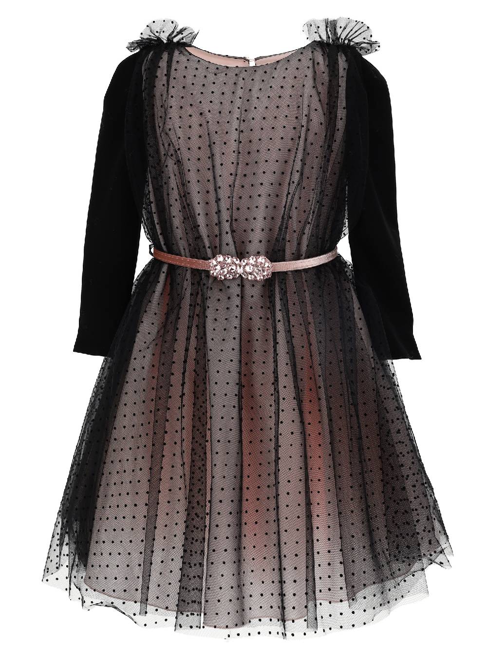 Monnalisa Abito tulle pois