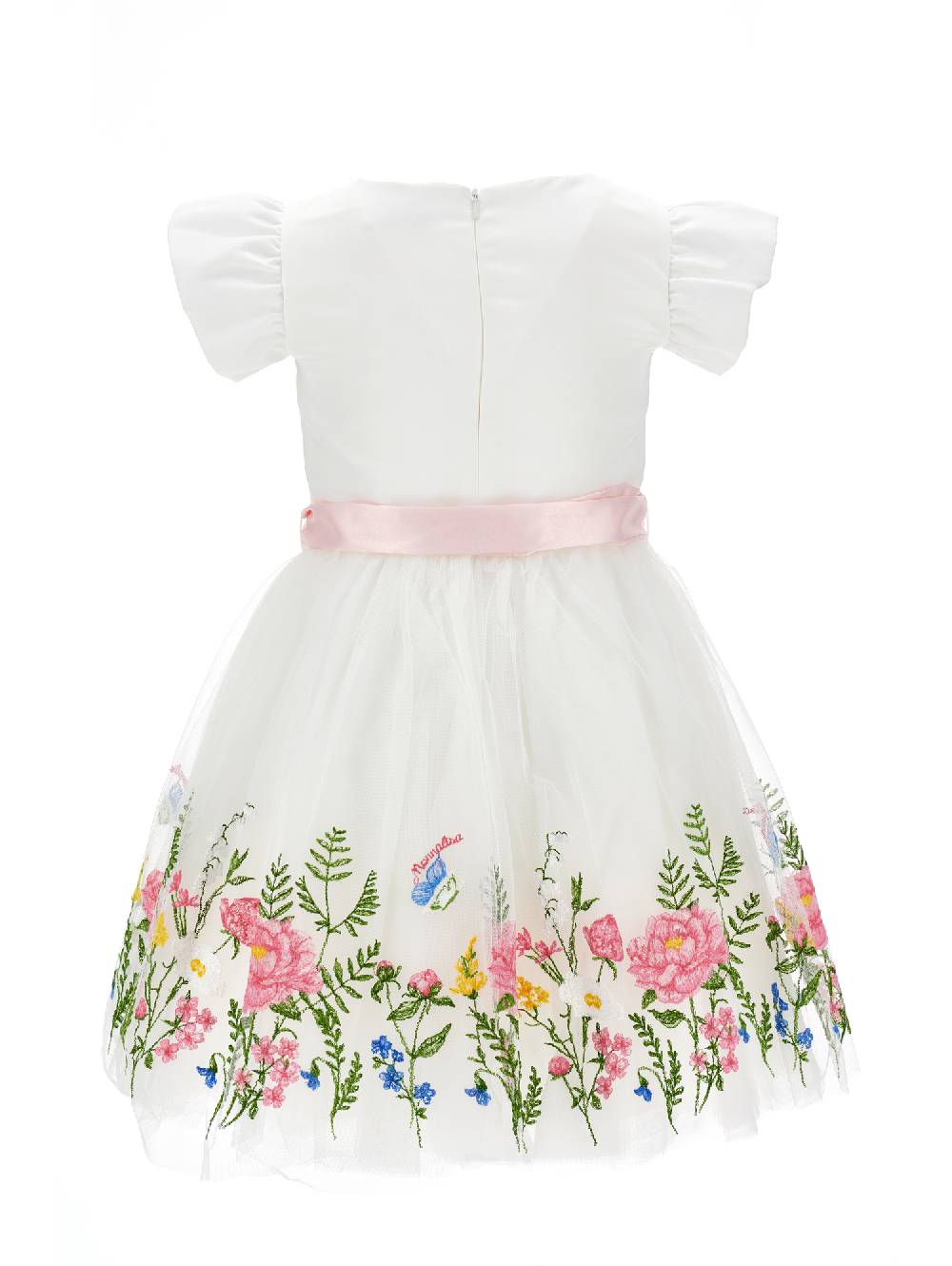 Monnalisa Abito Tulle Ricamato