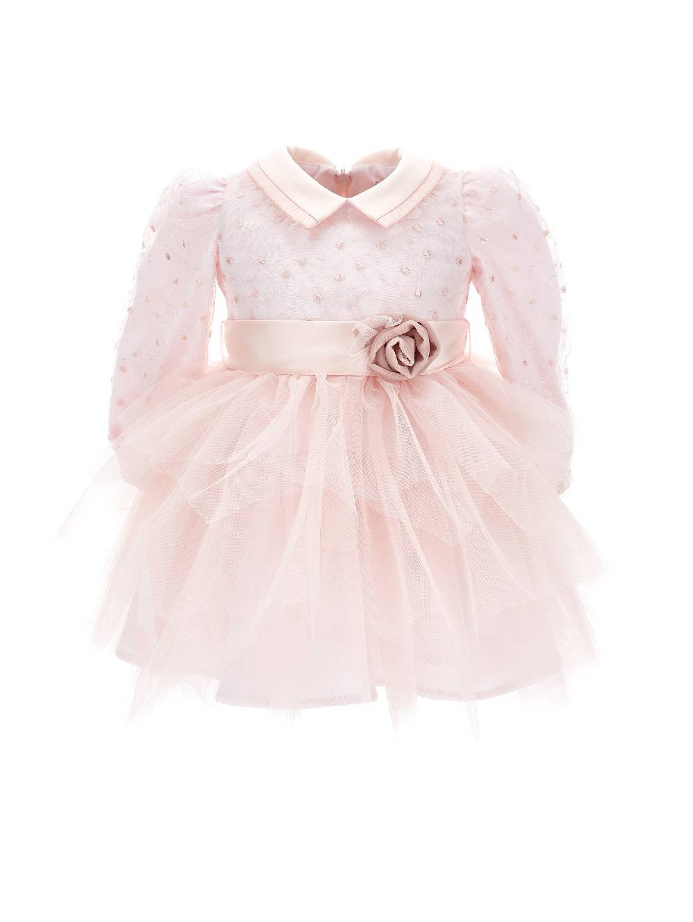 Monnalisa Abito tulle ricamato