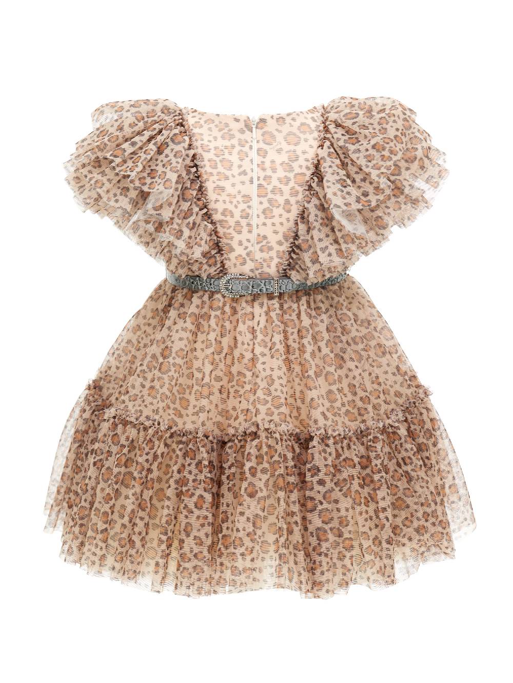 Monnalisa Abito Tulle Stampa Animalier