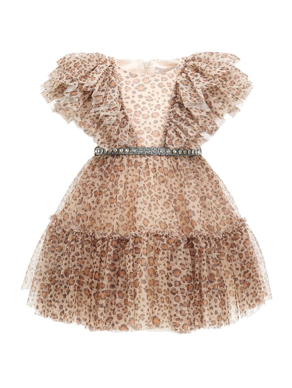 Monnalisa Abito tulle stampa animalier