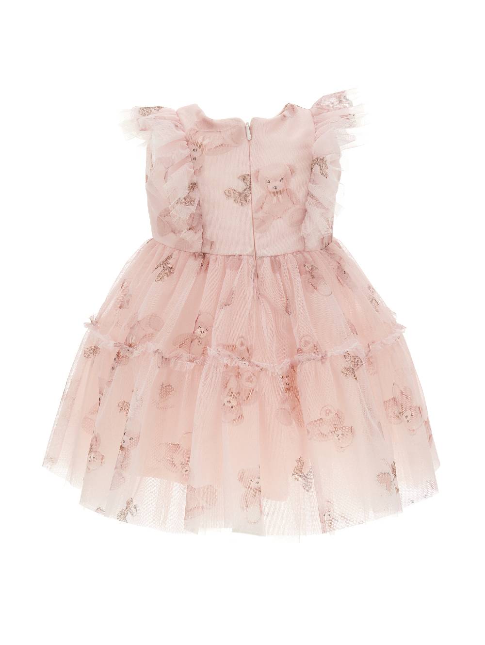 Monnalisa Abito Tulle Stampa Orsetti