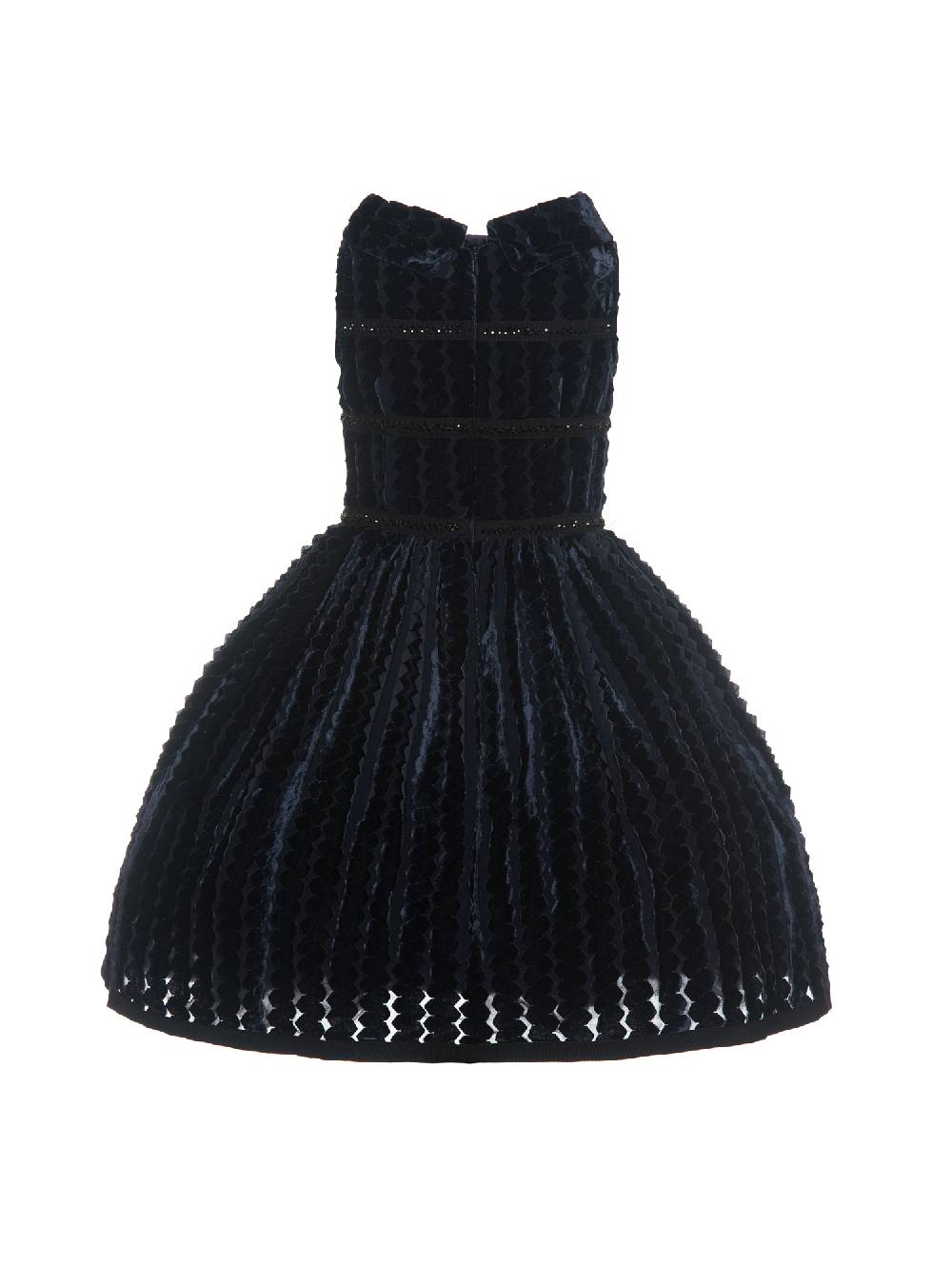 Monnalisa Abito Velluto E Strass