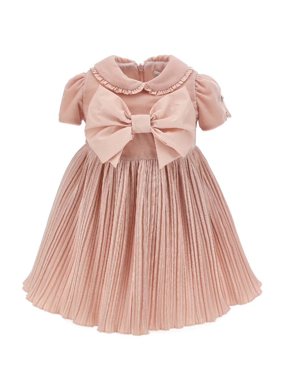 Monnalisa Abito velluto fiocco