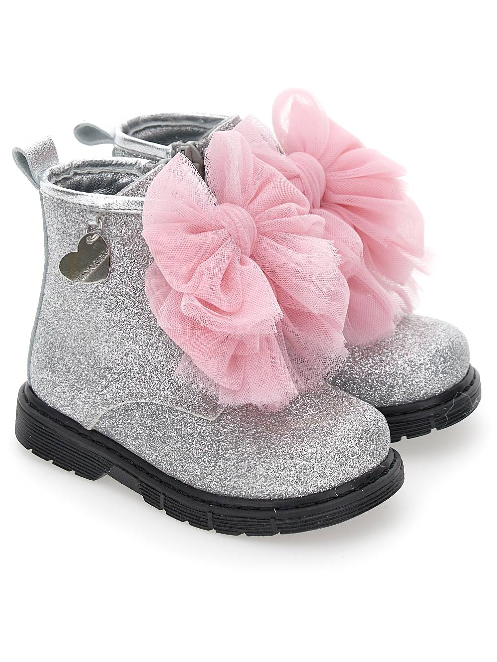 Monnalisa Anfibi Glitter Con Fiocchi