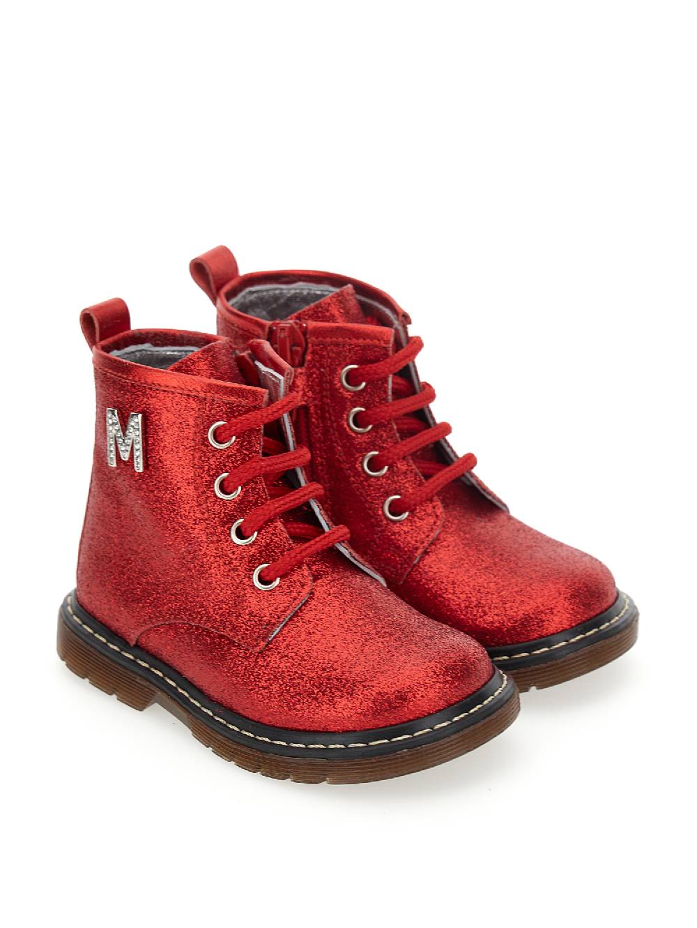 Monnalisa Anfibi Glitter Stringato