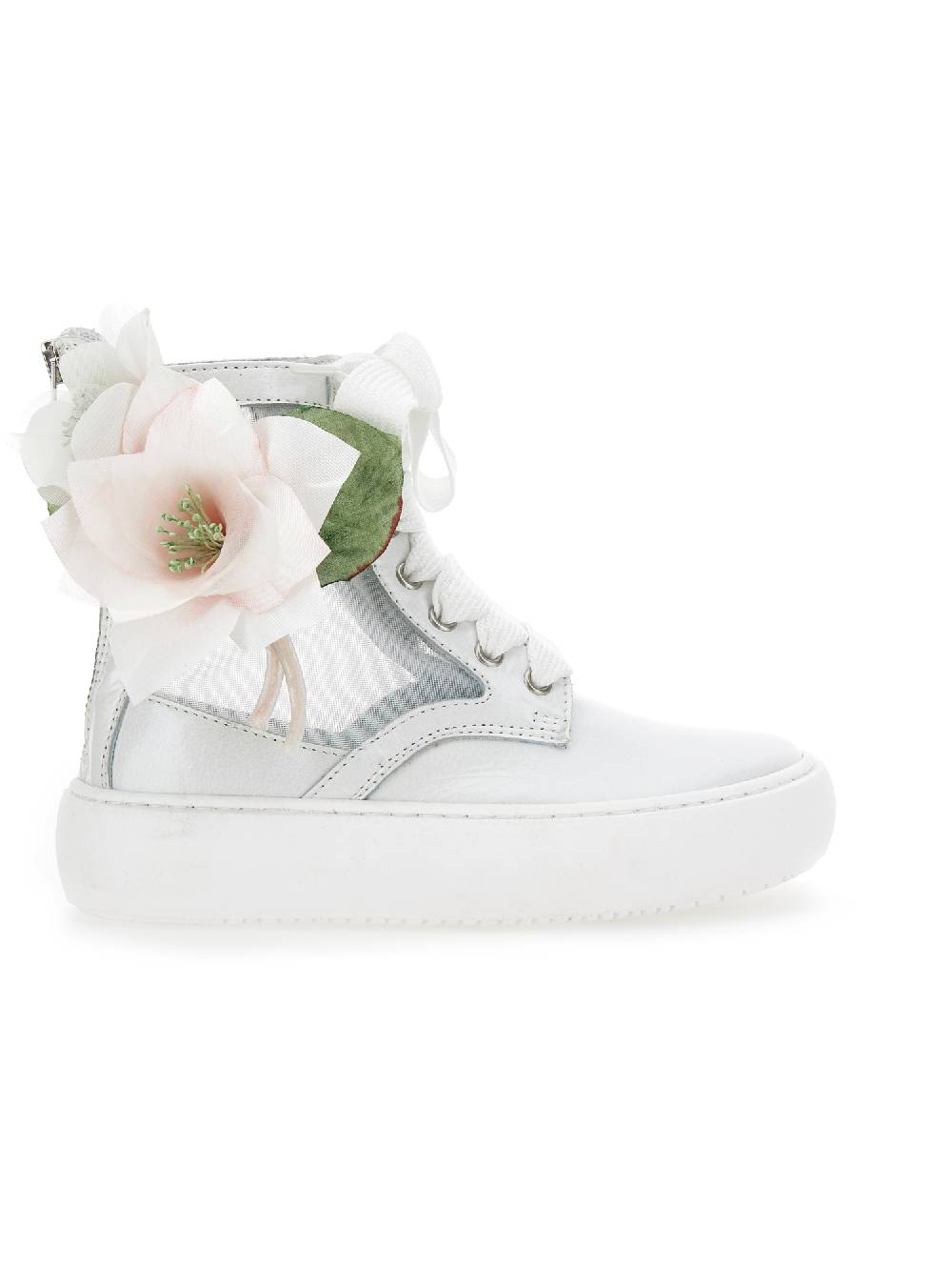 Monnalisa Anfibi pelle con magnolia