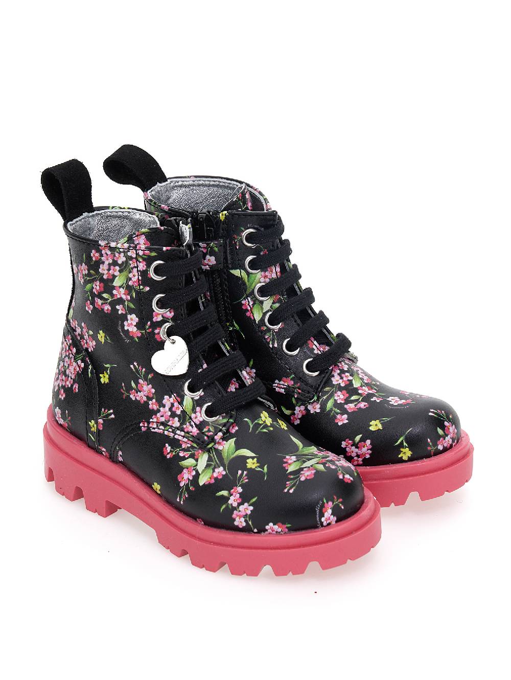 Monnalisa Anfibi Tessuto Spalmato Fiori