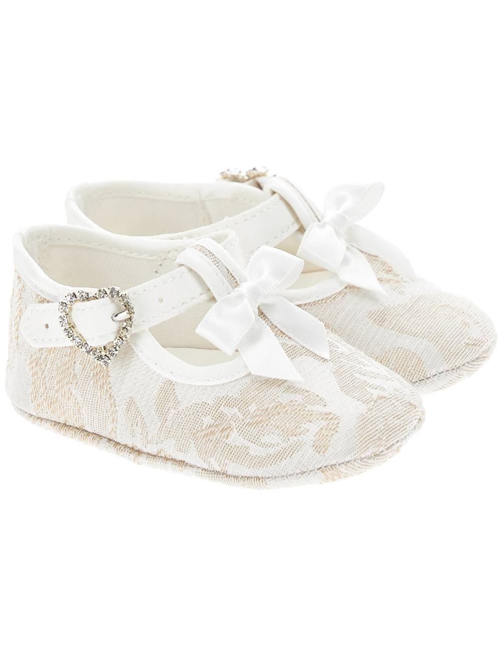 Monnalisa Babbucce Broccato Rosa