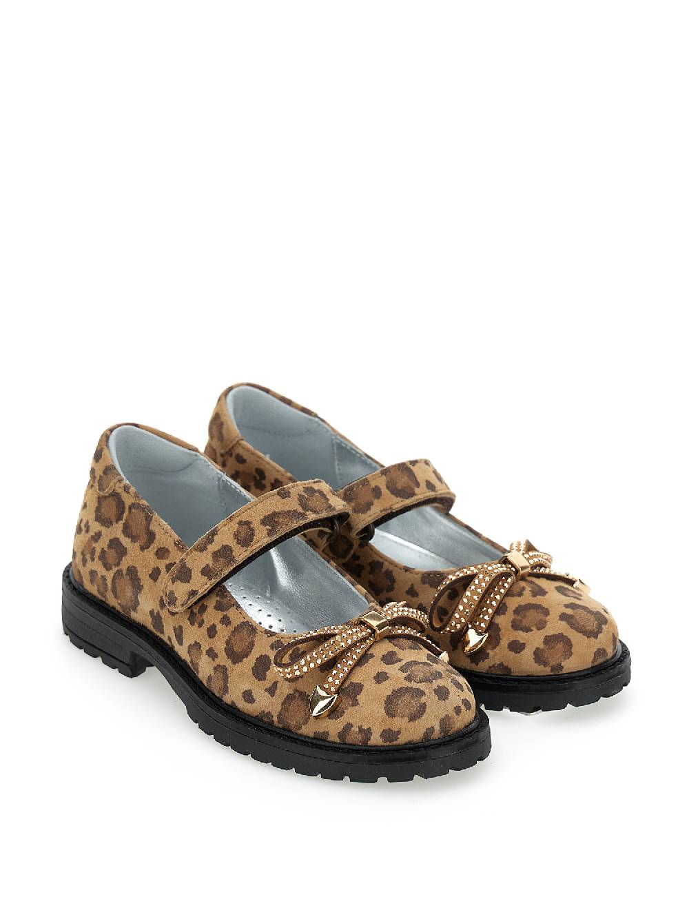 Monnalisa Ballerine Camoscio Animalier