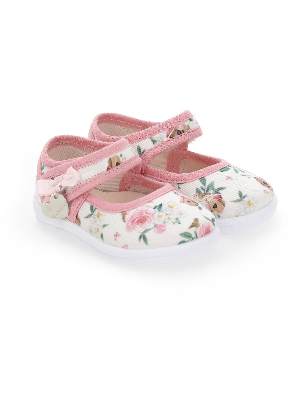 Monnalisa Ballerine Gabardine Con Fiocchetti