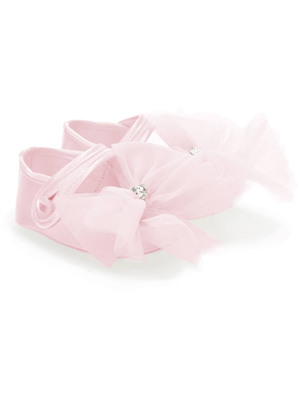 Monnalisa Ballerine Raso Con Maxifiocco