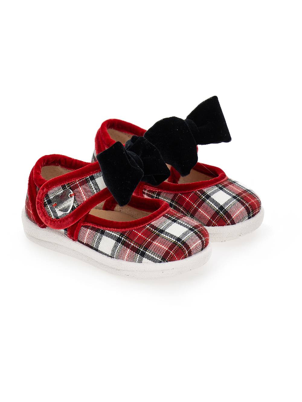 Monnalisa Ballerine Tessuto Tartan