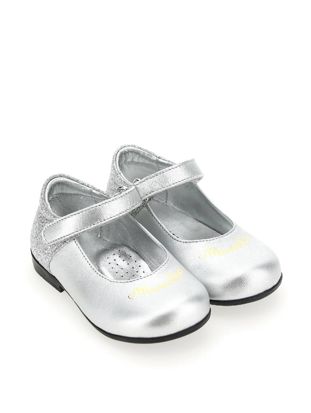Monnalisa Ballerine Vernice Glitter Con Logo
