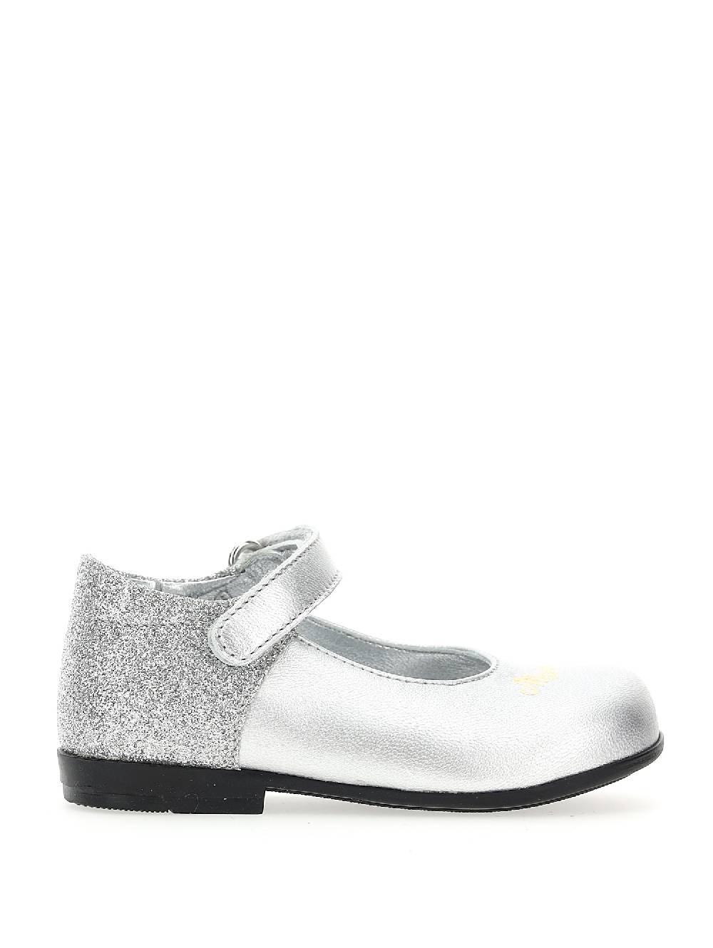 Monnalisa Ballerine vernice glitter con logo
