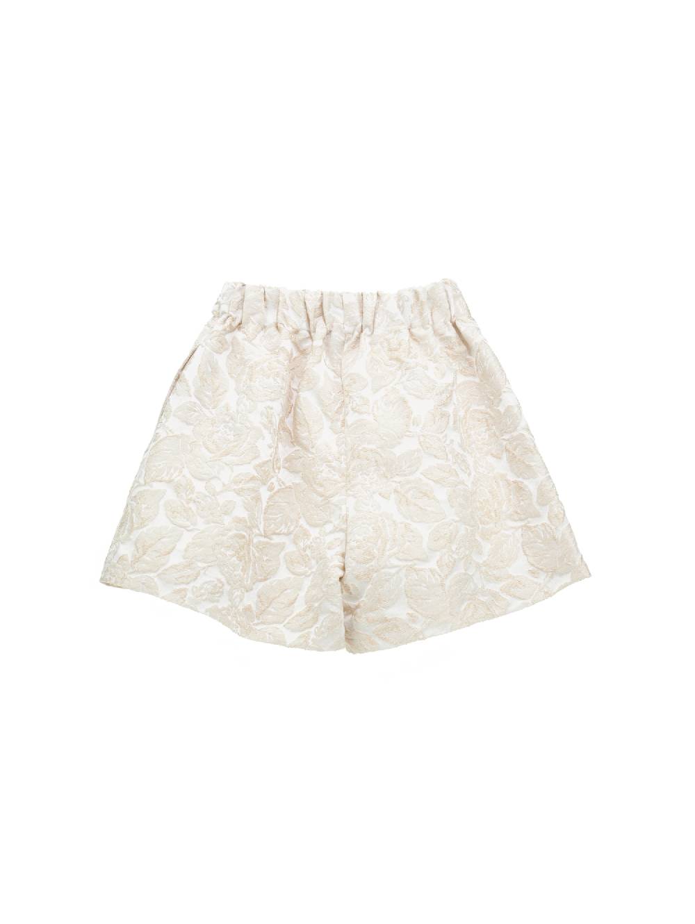 Monnalisa Bermuda Broccato Rosa Cuori