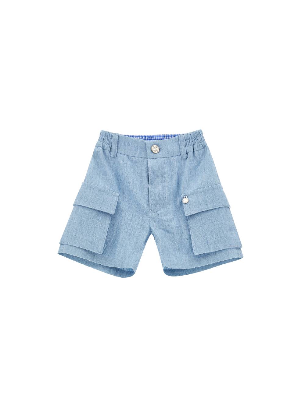Monnalisa Bermuda cargo chambray