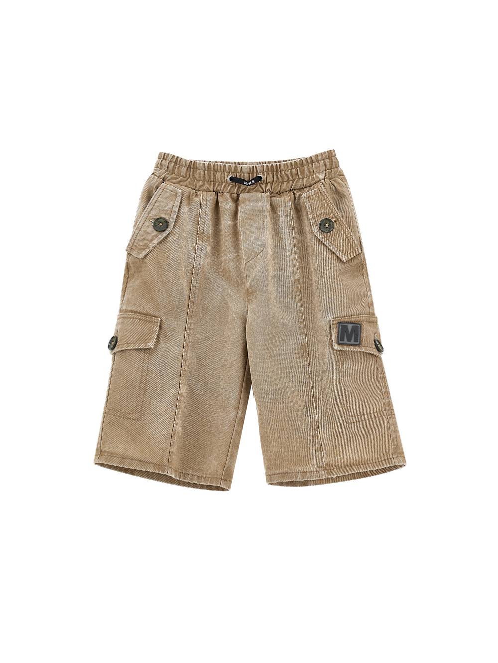 Monnalisa Bermuda cargo tela delavé