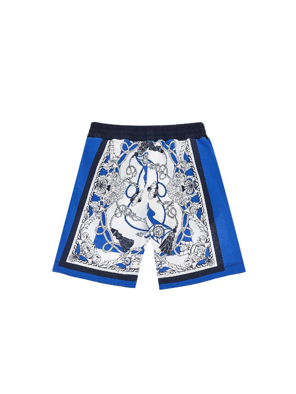 Monnalisa Bermuda Piquet Stampa Nautica