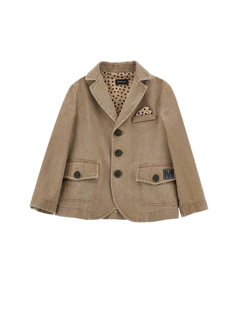 Monnalisa Blazer due bottoni jacquard