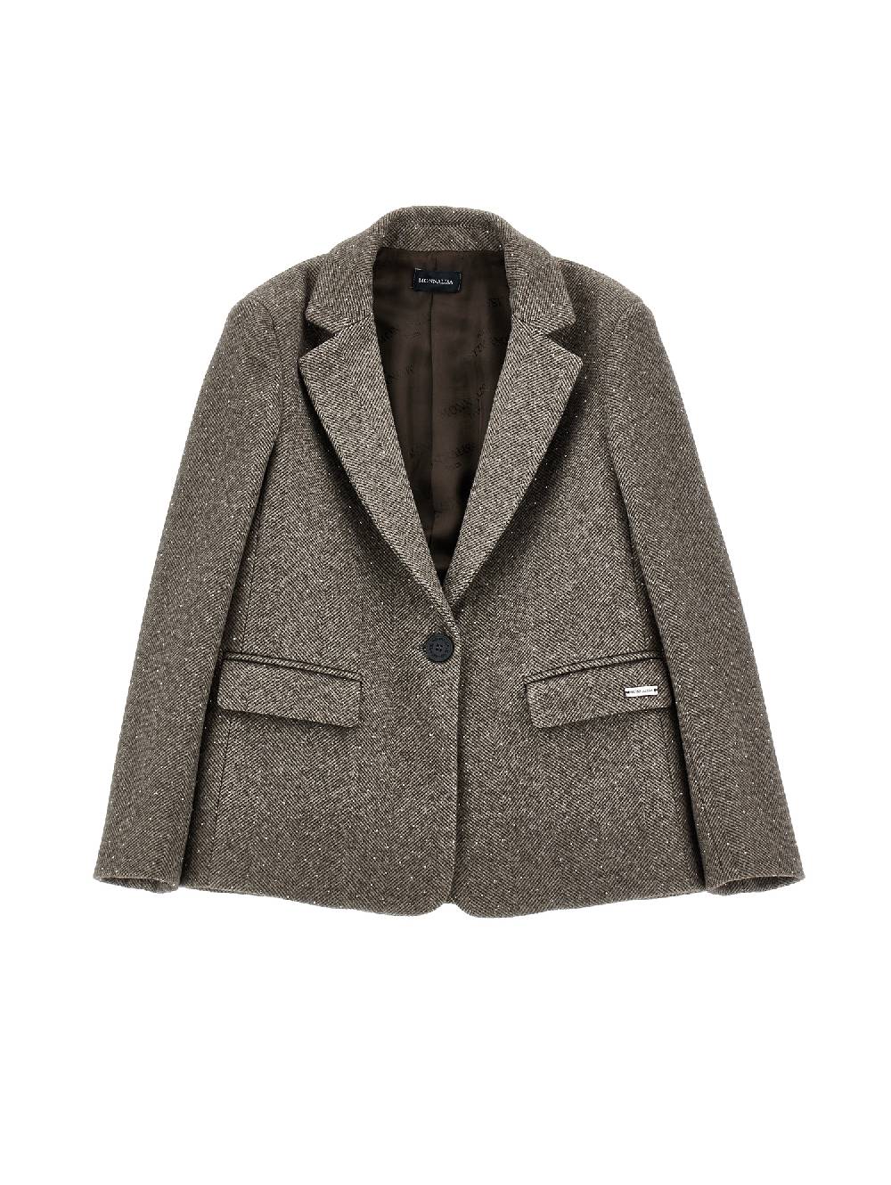 Monnalisa Blazer velour con strass