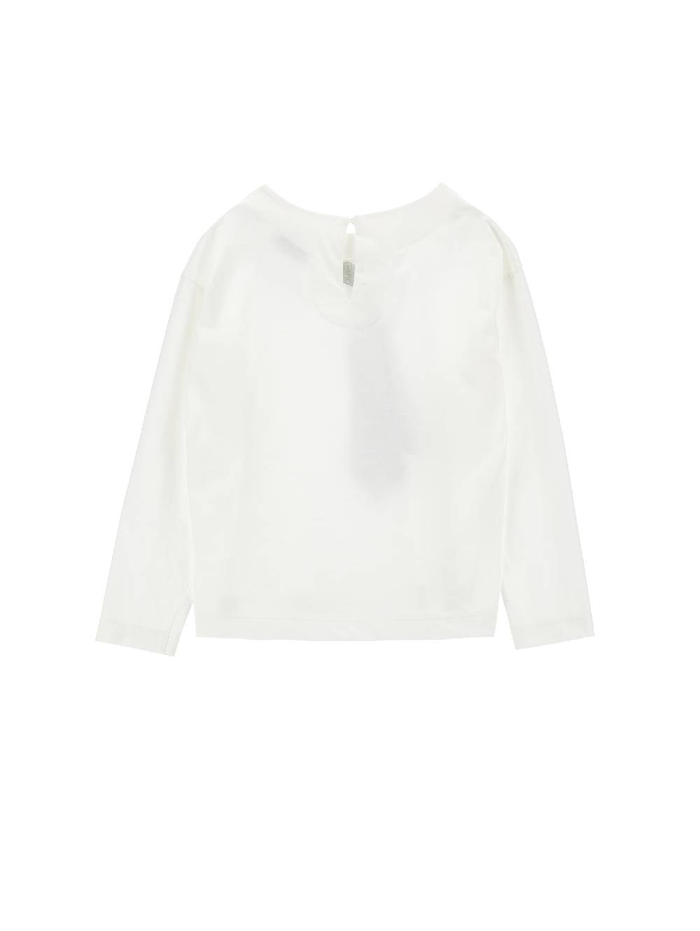 Monnalisa Blusa Cotone Organico Black Tie