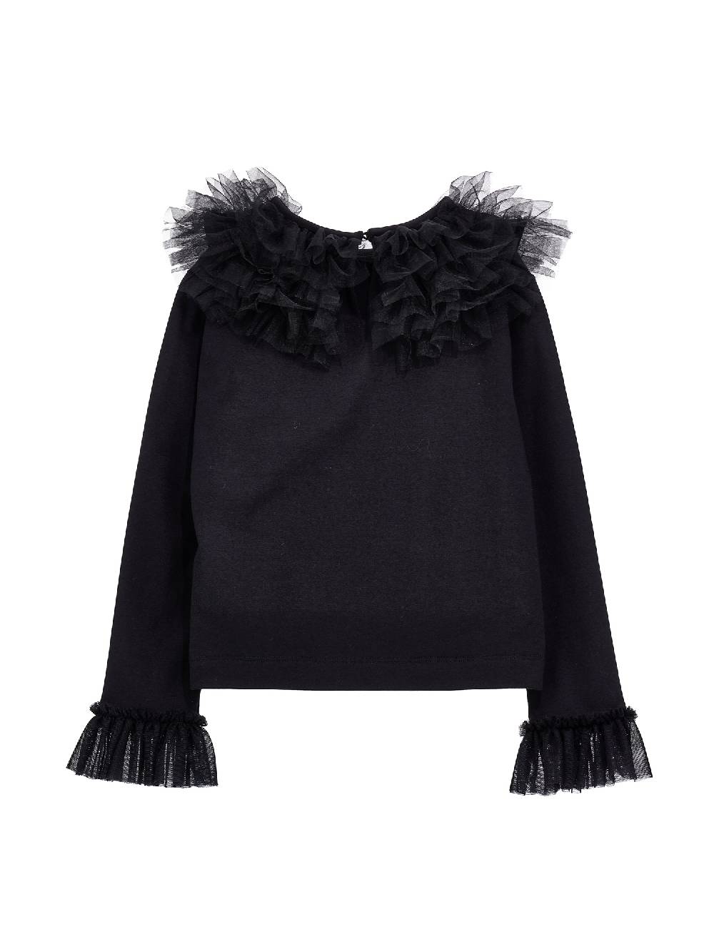 Monnalisa Blusa Jersey Con Rouches