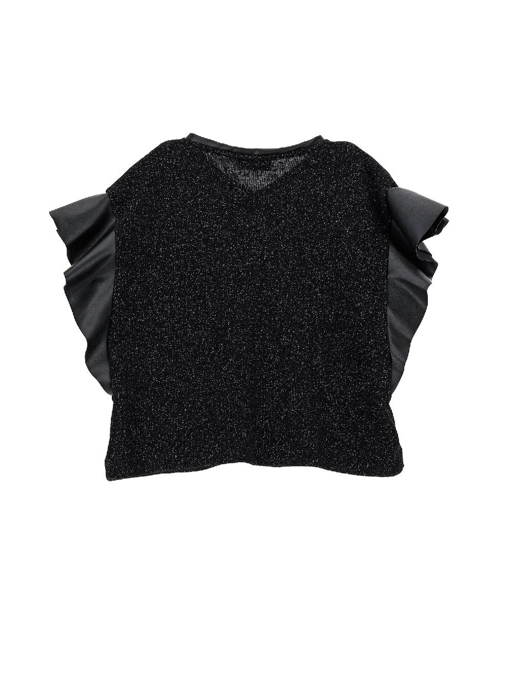 Monnalisa Blusa Lurex Con Manicotti