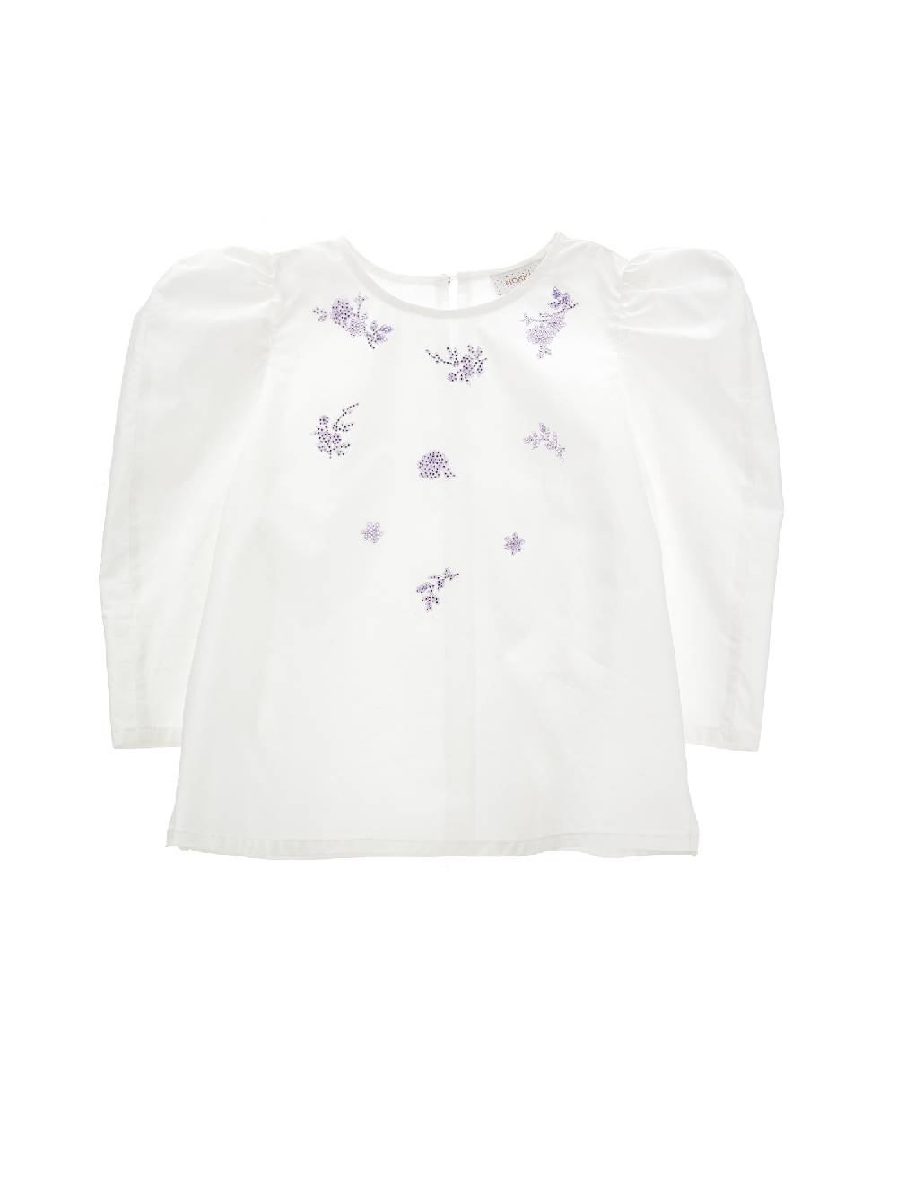 Monnalisa Blusa popeline ricamato