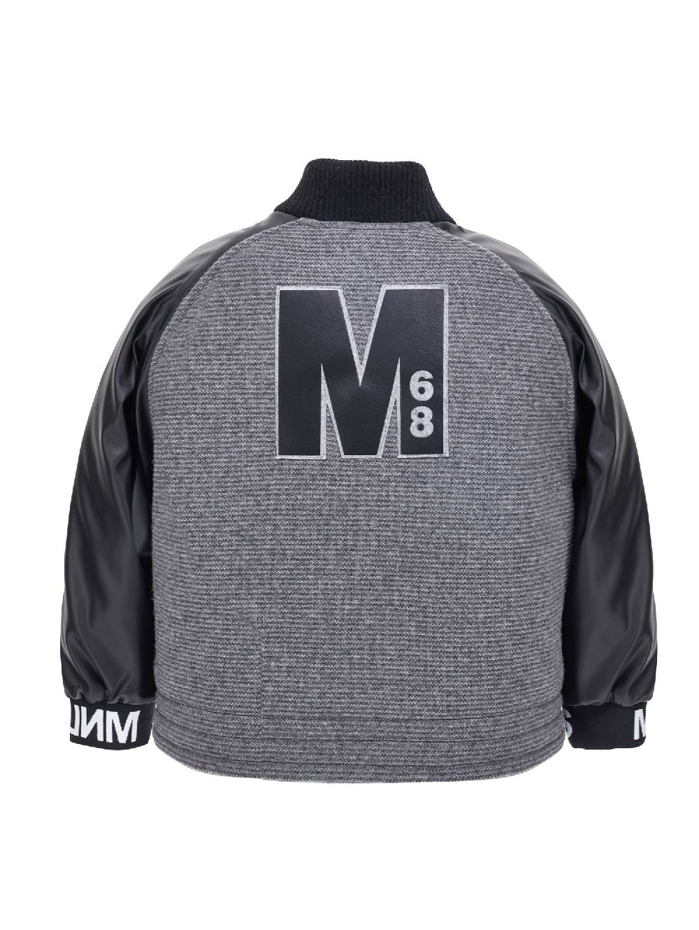 Monnalisa Bomber In Maglia Con Maxi M