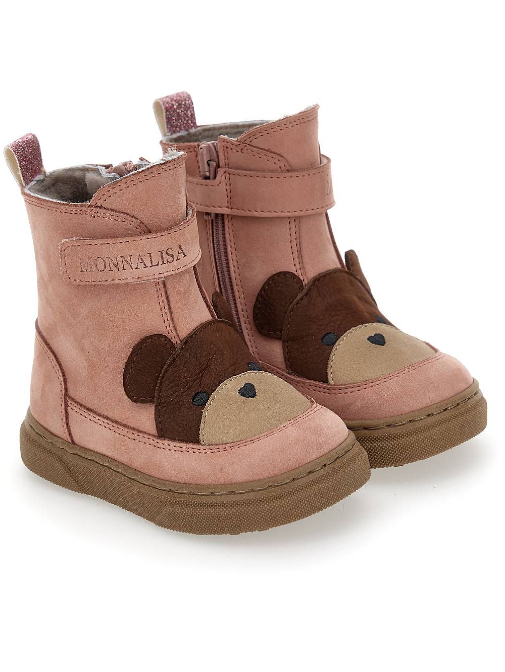 Monnalisa Boots Nabuk Con Interni Montone