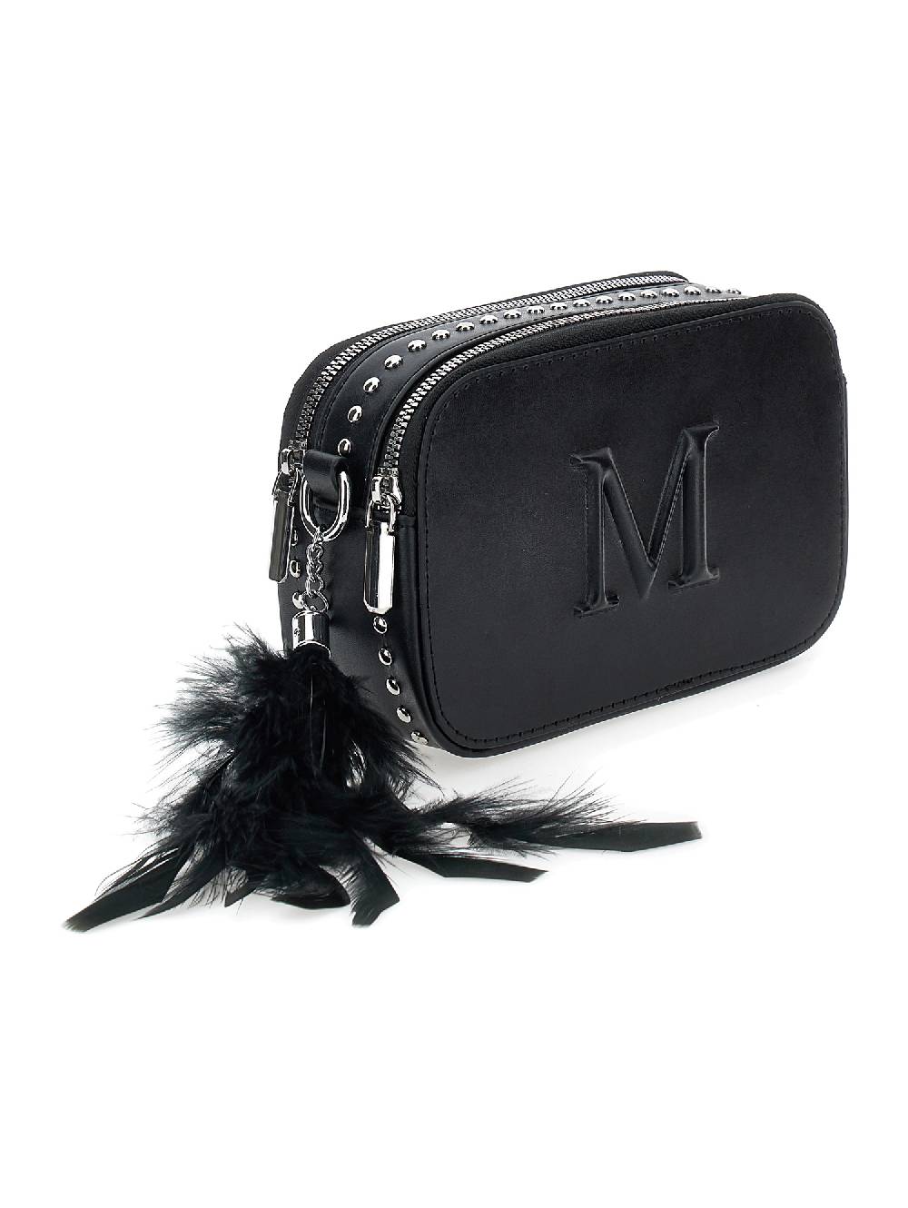 Monnalisa Borsa Iconic Logo E Piume